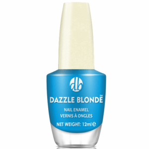 Azure Blue Nail Polish by Dazzle Blonde